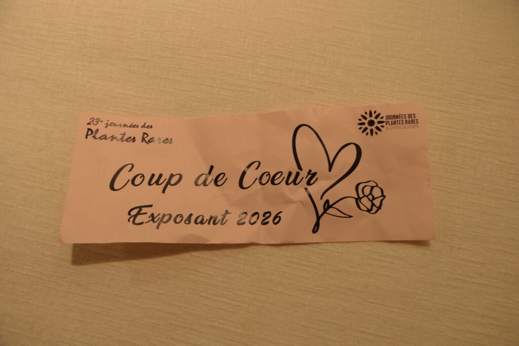 Merci à Mylène qui m’a décerné son coup de cœur de l’exposant de l’année 2026 . 😉